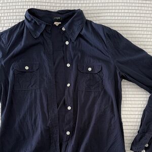 J. Crew Navy Collared Shirt